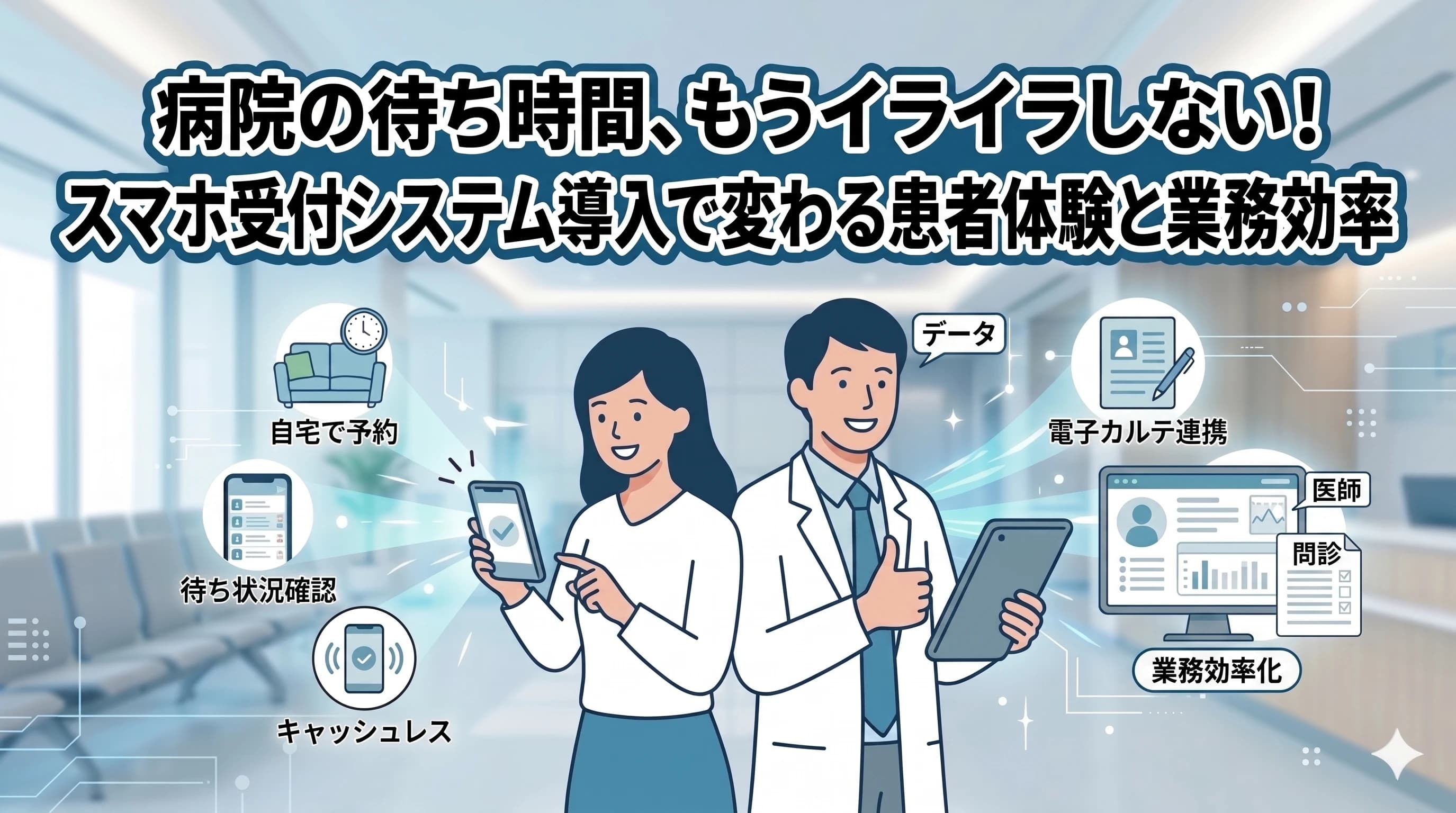 病院の待ち時間、もうイライラしない